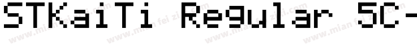 STKaiTi Regular 5C字体转换